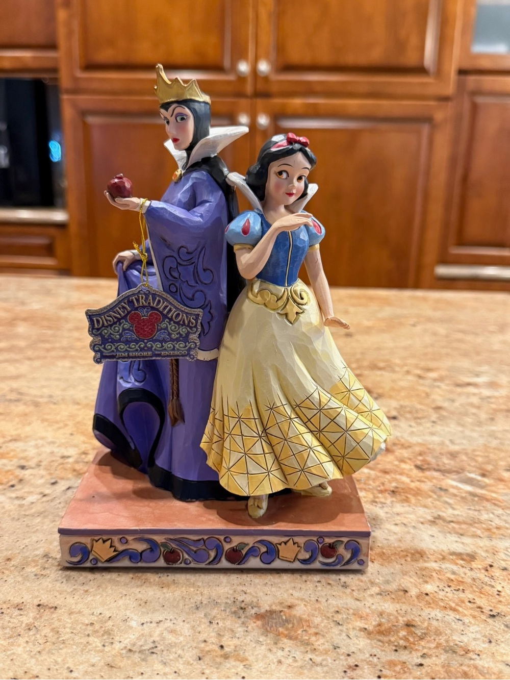 Enesco Snow White & Evil Queen Figurine - Yellow, Purple